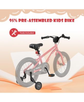 16-Inch Kids' Bike with Handbrake, Coaster Brake, and Bell for Ages 4-7