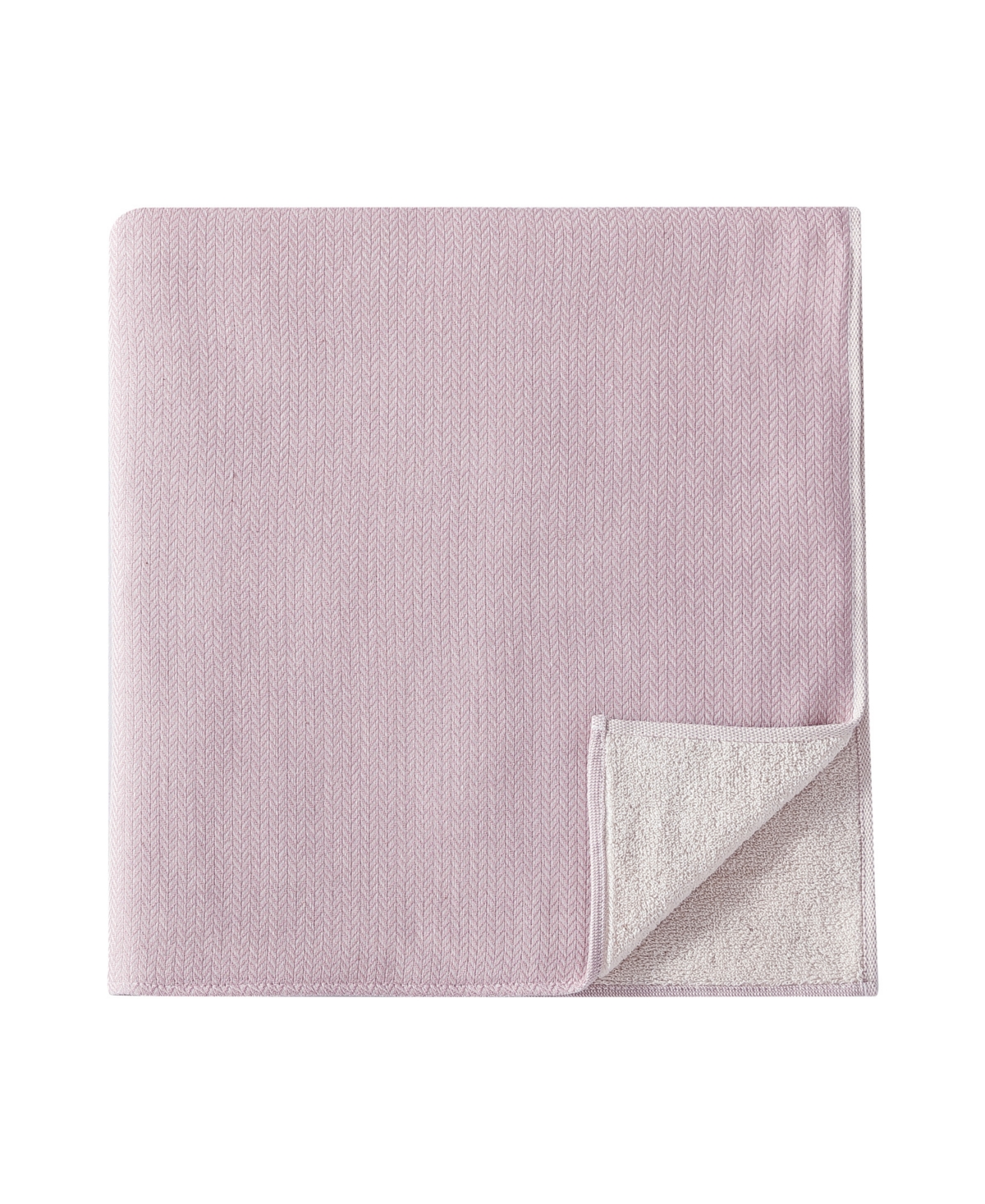 Uchino Natural Dyed Cotton Wash Cloth Towel, 14" X 13" In Wine