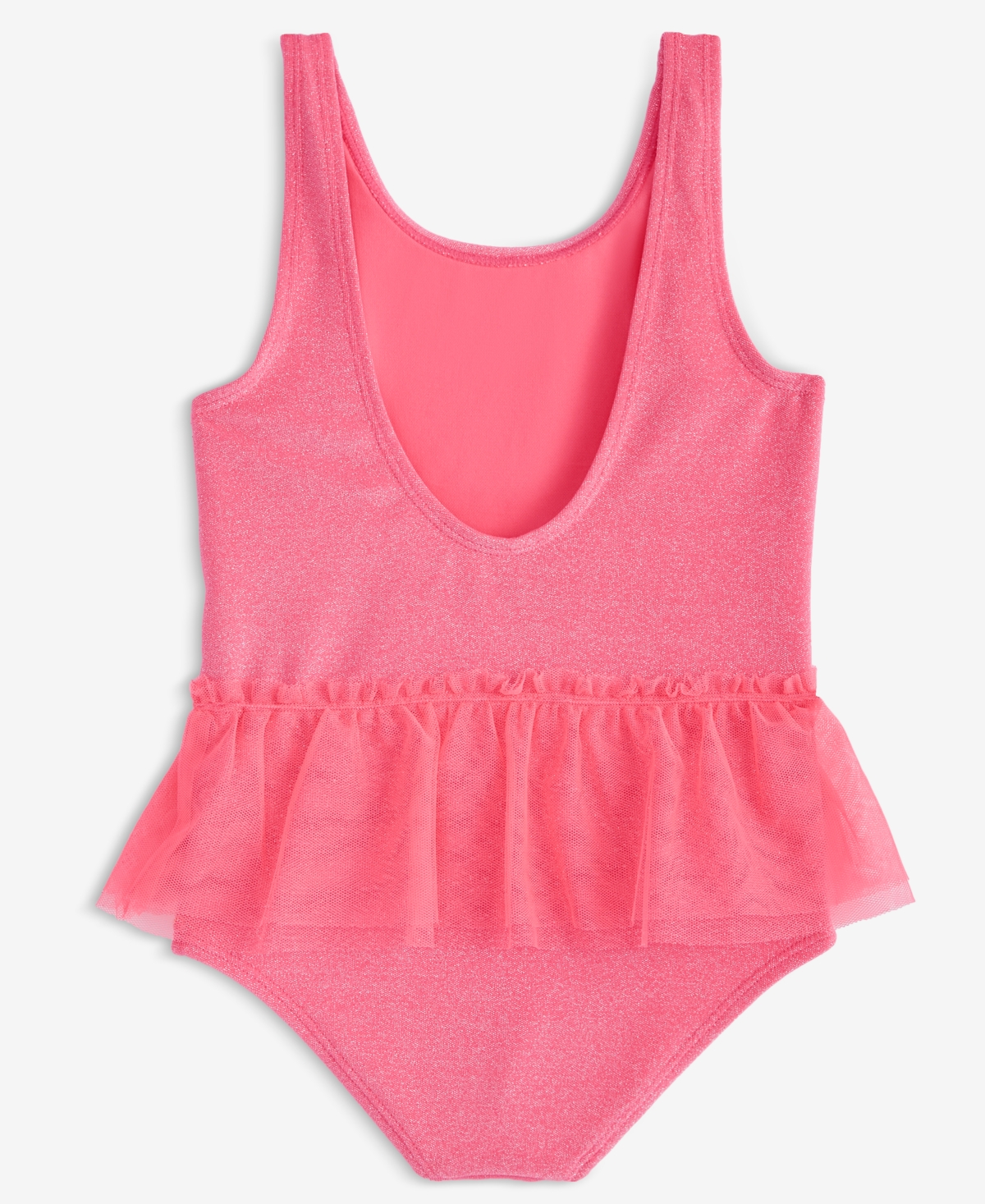 Epic Threads Toddler And Little Girls Glitter Tutu One-piece Swimsuit, Exclusively At Macy's In Razzle Pink
