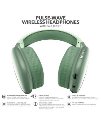 Wave-56 Bluetooth Headphones, 40H Playtime, Hi-Res Audio