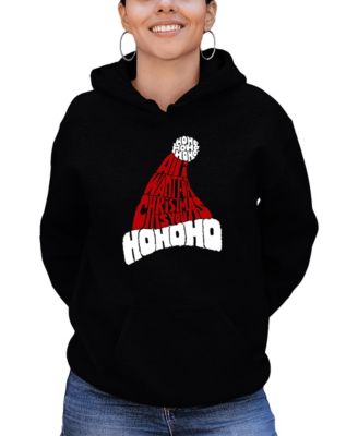 Women's All I Want for Christmas is You Word Art Hooded Sweatshirt