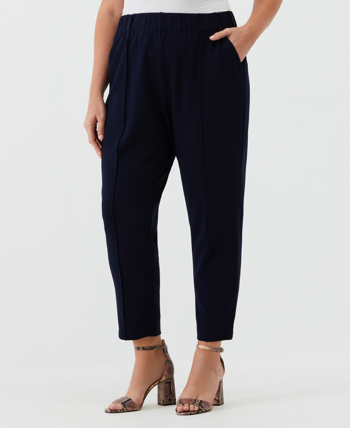 RAFAELLA PLUS SIZE EASY PULL ON PANTS 