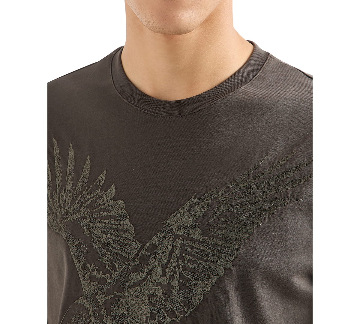 A|X Armani Exchange Men's Short Sleeve Crewneck Eagle Graphic T-Shirt