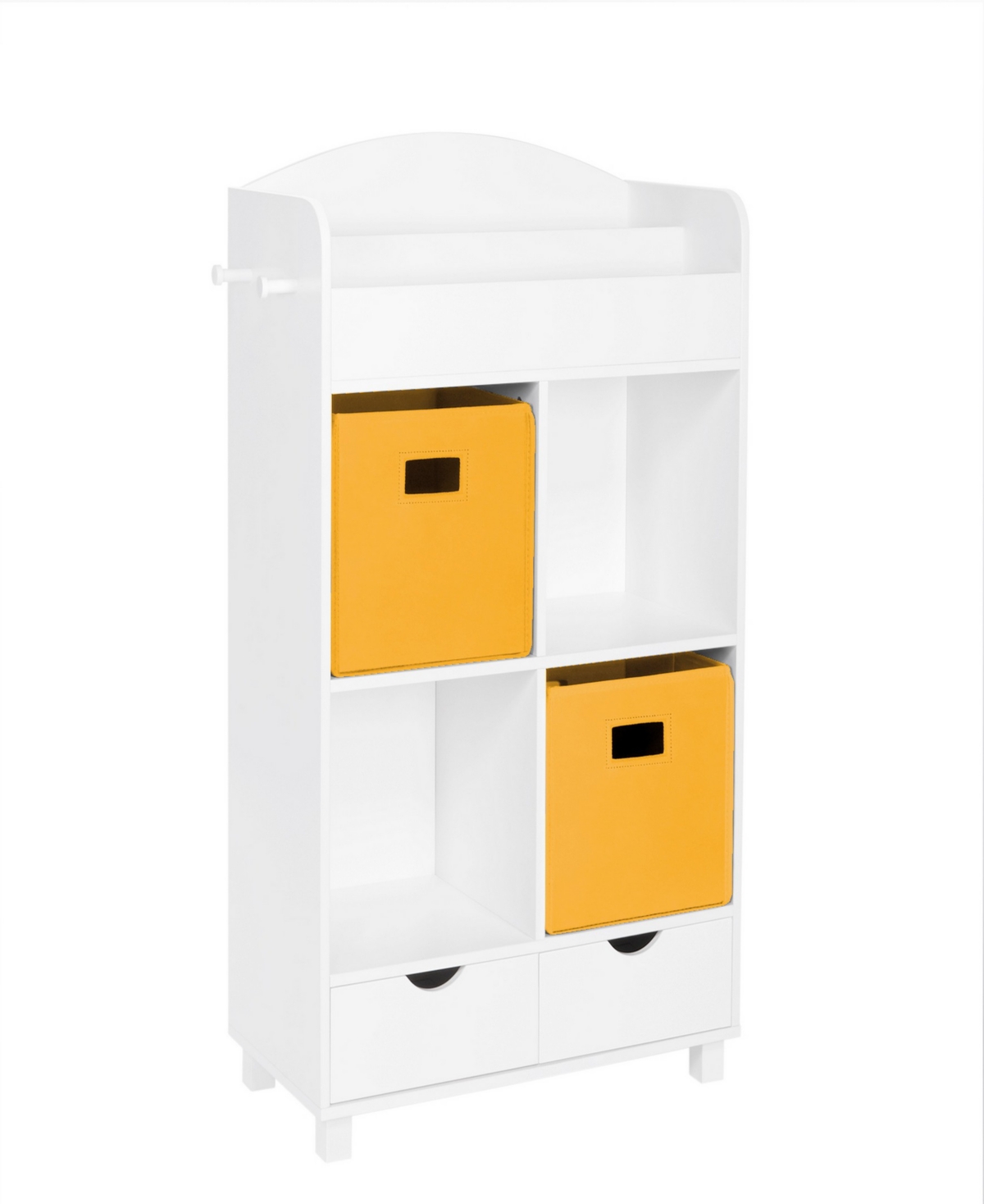 RiverRidge Home Book Nook Collection Kids Cubby Storage Cabinet with Bookrack