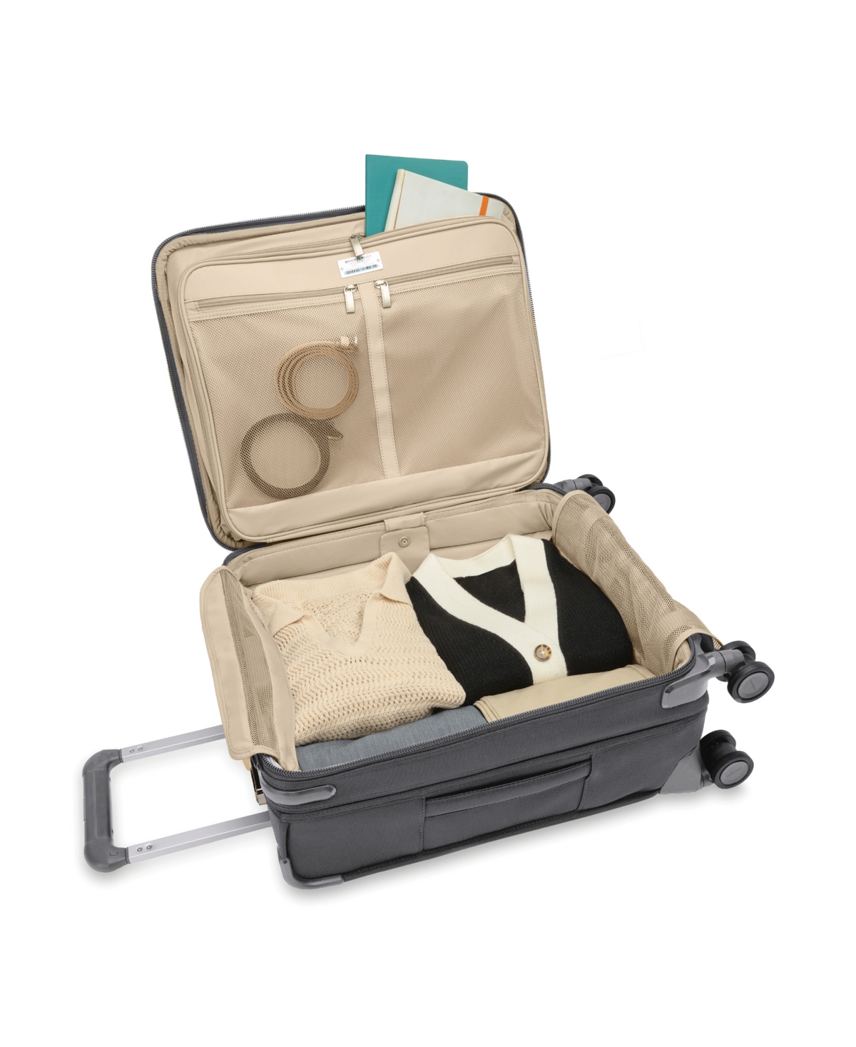 Briggs & Riley Baseline Global Carry-on Spinner In Steel Gray