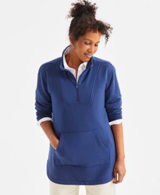 Style & Co - Women's Quarter-Zip Fleece Sweatshirt, Exclusively at Macy's