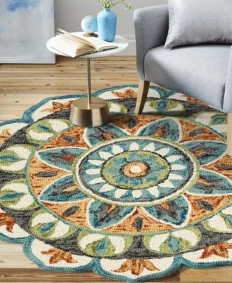 Radiance RDC-085 4' x 4' Round Area Rug
