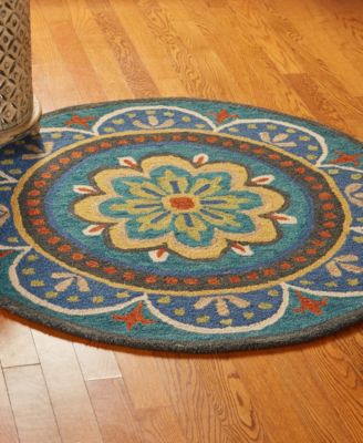 Radiance RDC-026 4' x 4' Round Area Rug