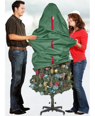 Upright Christmas Tree Storage Bag For Topiary and Holiday Tree up to 7 ft Tall