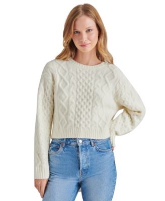 Kenzie Cable Knit Tie Back Sweater Kenzie Cable Knit Tie Back Sweater