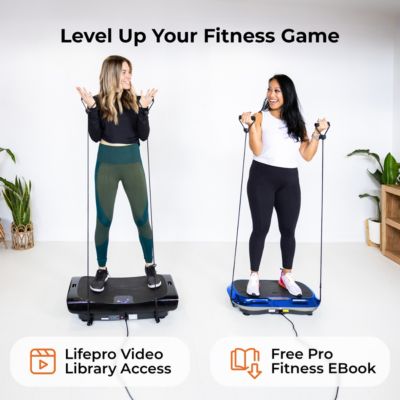 Waver Vibration Plate - Full Body Fitness Platform with Loop Bands for Weight Loss & Toning