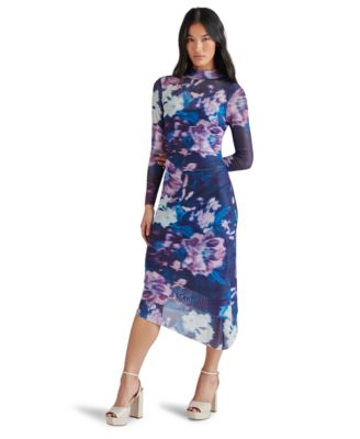 Steve Madden Women's Blare Printed Mesh Midi Dress - Macy's