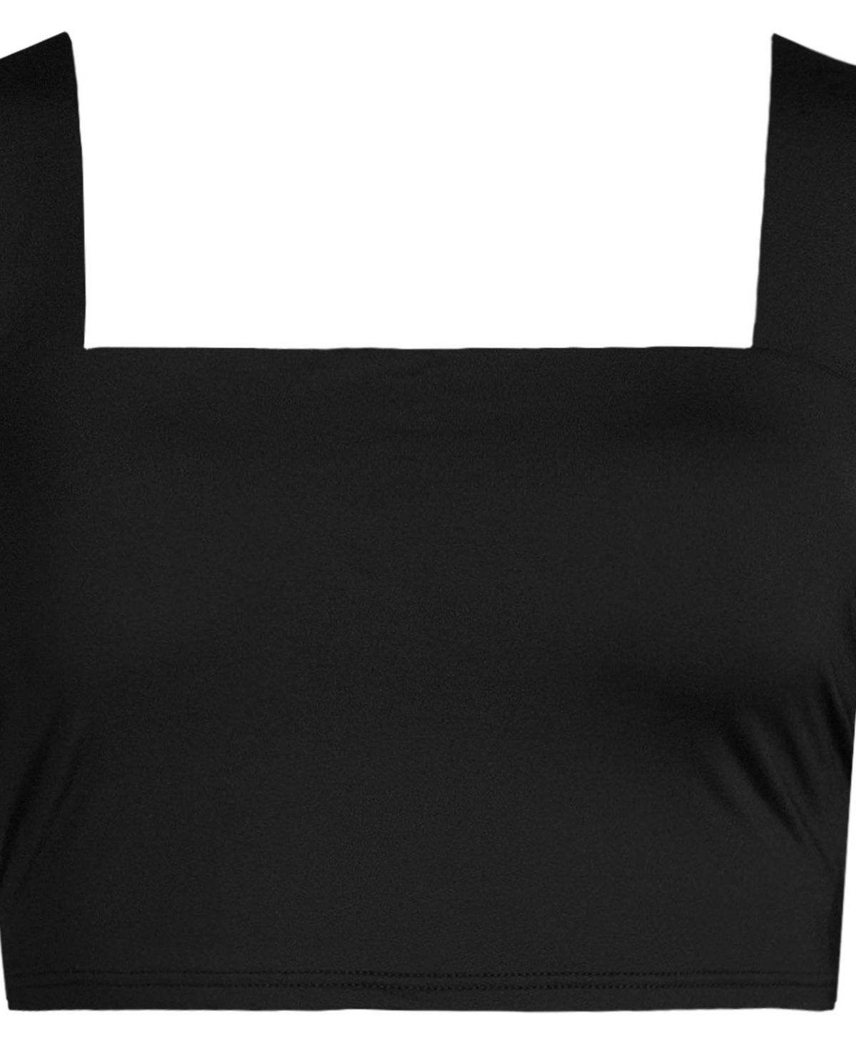 Lands' End Women's Square Neck Midkini Swimsuit Top