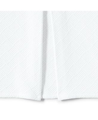 Basketweave Cotton Matelasse Bedskirt