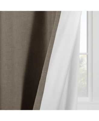 Linen Slub Blackout Grommet Pair