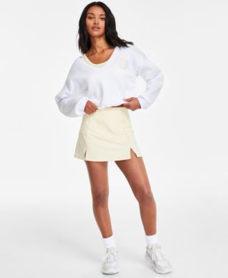 Juniors Bubble Hem Top Skirt