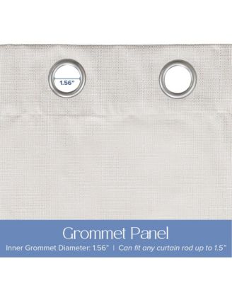 Textured Blackout Grommet Curtains Pair(2 panels), 52"×84"