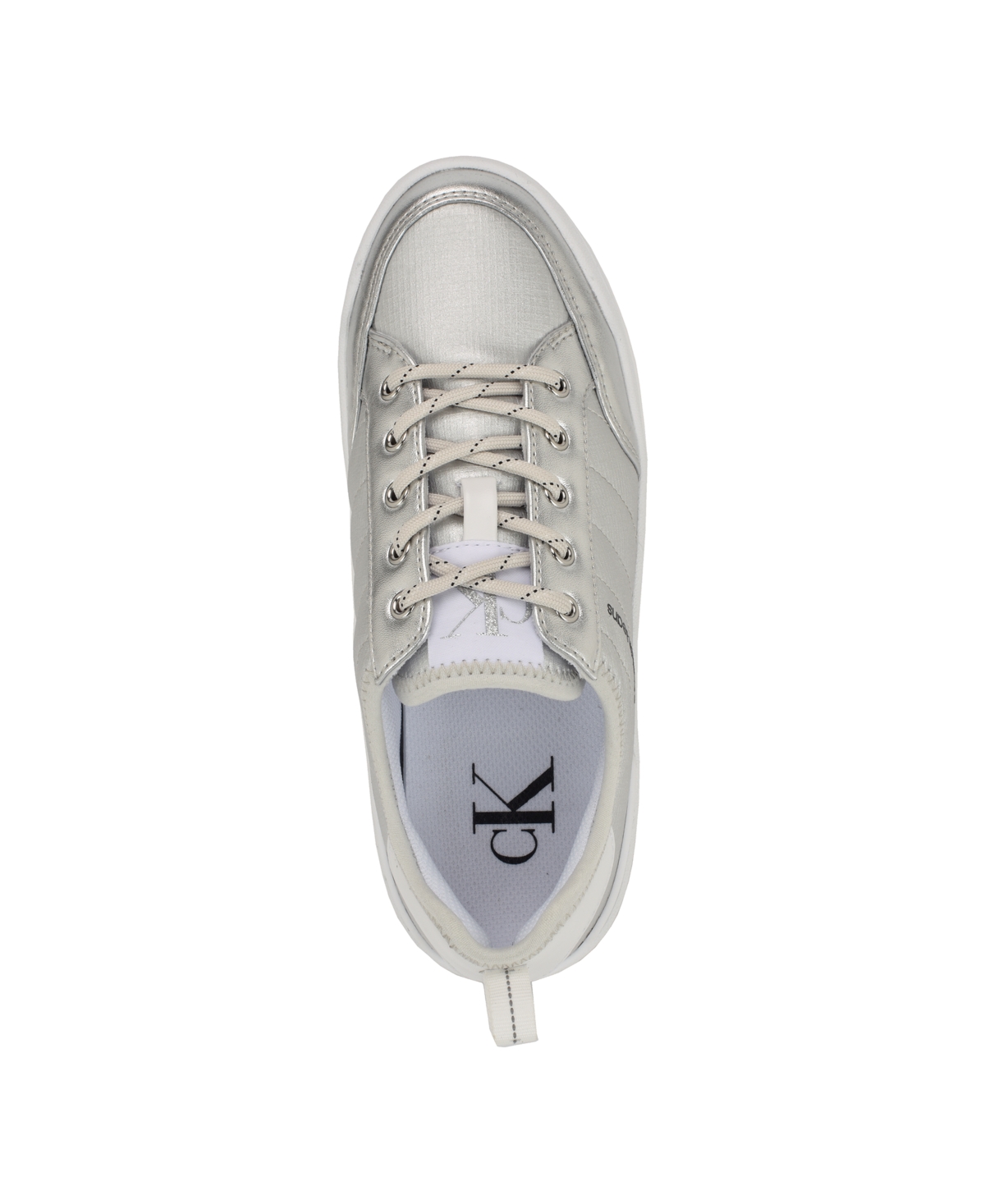 Calvin Klein Austie Platform Sneaker In Silver 040