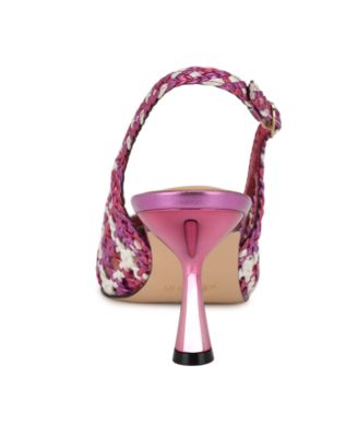 Women's Madalene Woven Slingback Kitten Heel Pumps