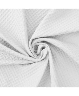 Cotton Blend Soft Waffle Weave Shower Curtain