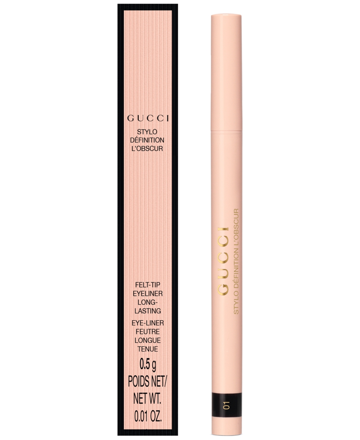 Gucci Stylo Definition L'obscur Eyeliner In 01 - Eve Black