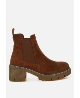 Chunky Chelsea popular suede boots