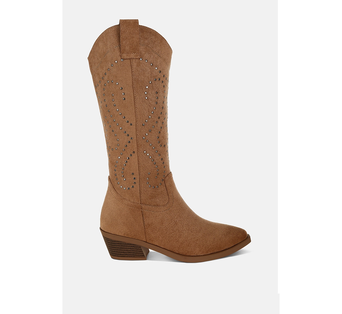 Rag & Co Lariat Studs Embellished Cowboy Boots