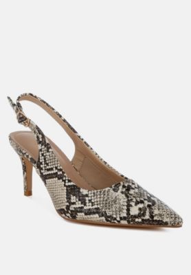 Womens Baobab Slingback Stiletto Heel Sandals