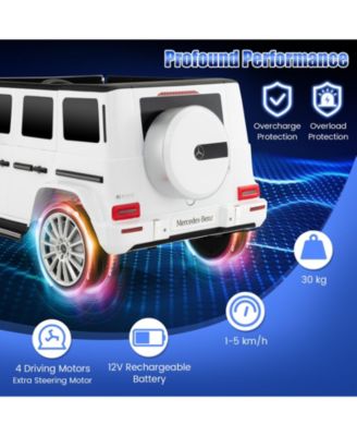 12V Battery-Powered Mercedes-Benz G500 Kids Ride-On Car
