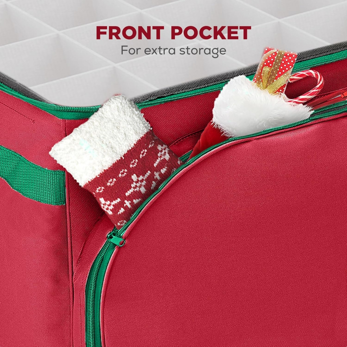 Florida Brands Christmas Ornament Storage Box with 3 Trays Holds Up to 72-4 Inch Ornaments