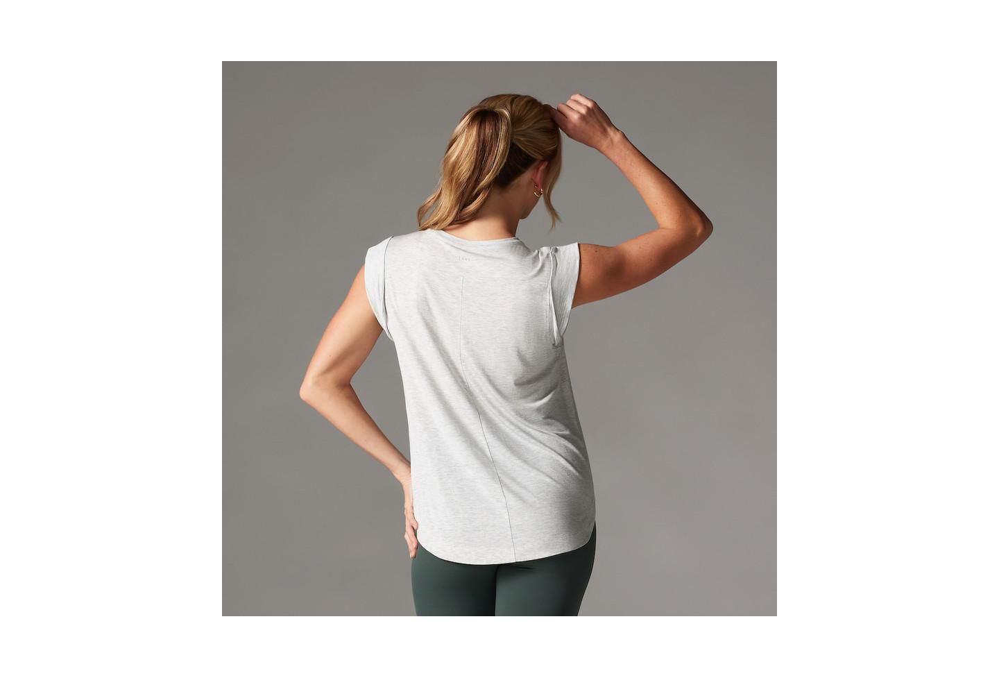 Женская футболка Tavi Cap Sleeve Muscle, цвет: Пепельный — фото 3