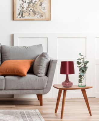 14.17" Patchwork Crystal Glass Table Lamp