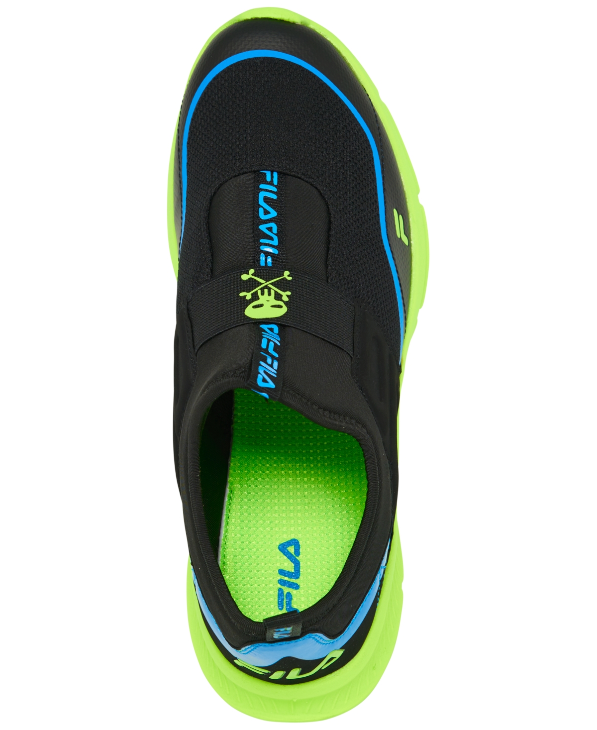 Fila Big Kids' Land Buzzer Slip-On Casual Sneakers from Finish Line -Green