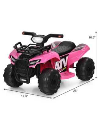 6V Kids ATV Quad Electric Ride On Car with LED Light and MP3