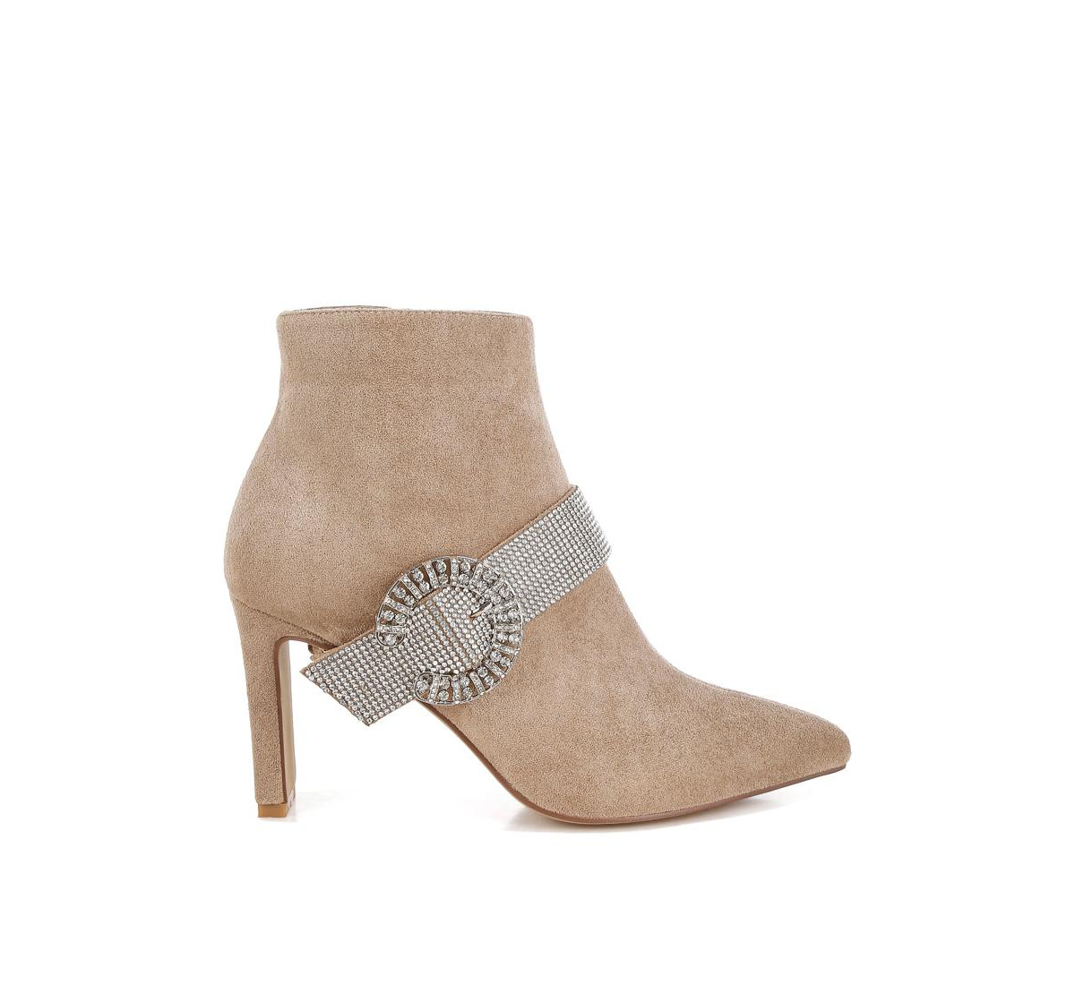 Rag & Co Asagao Diamante & Rhinestones Strap Boots