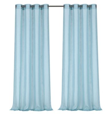 2 Piece Silver Sparkly Semi Sheer Trellis Quatrefoil Grommet Top Window Curtain Panels