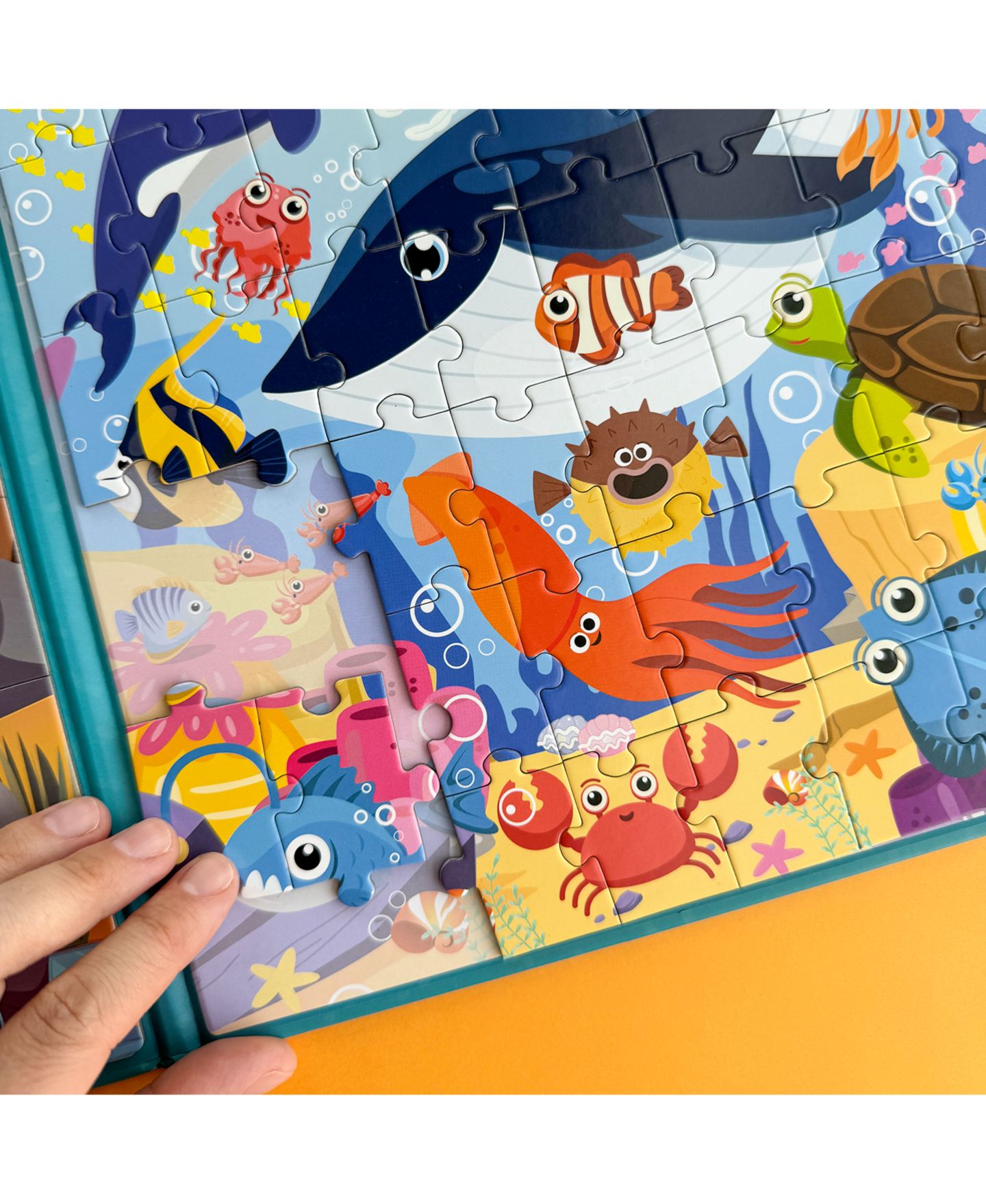 Детские игрушки Quokka Magnetic Travel Puzzles, 2-Puzzle Set, Ages 3+, цвет: Синий — фото 7