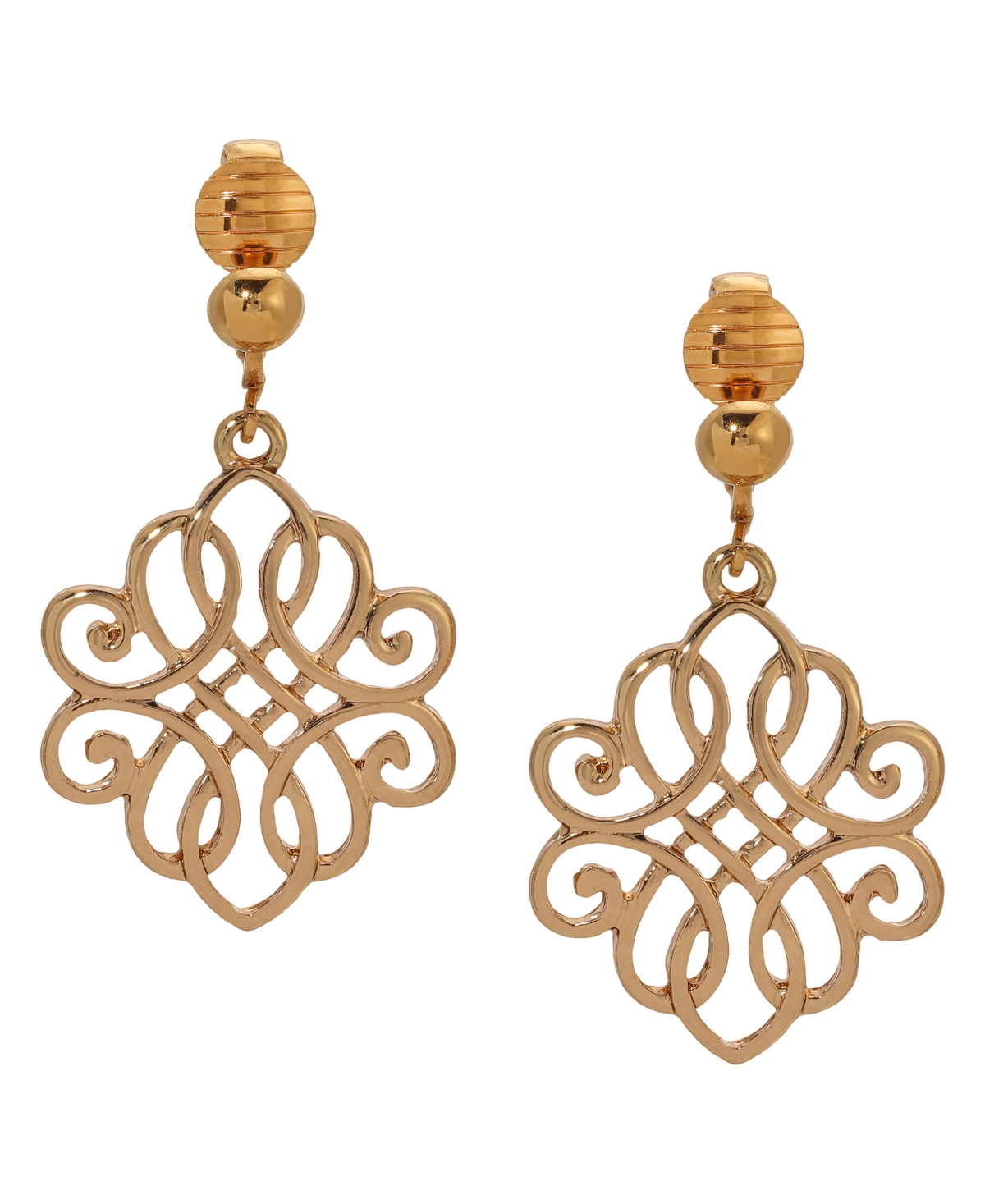 2028 FILIGREE CLIP EARRINGS 