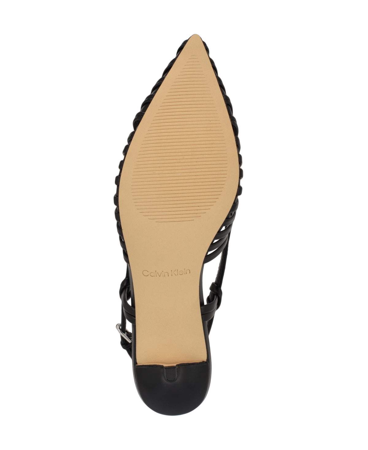 Calvin Klein Movella Slingback Kitten Heel Pump In Black