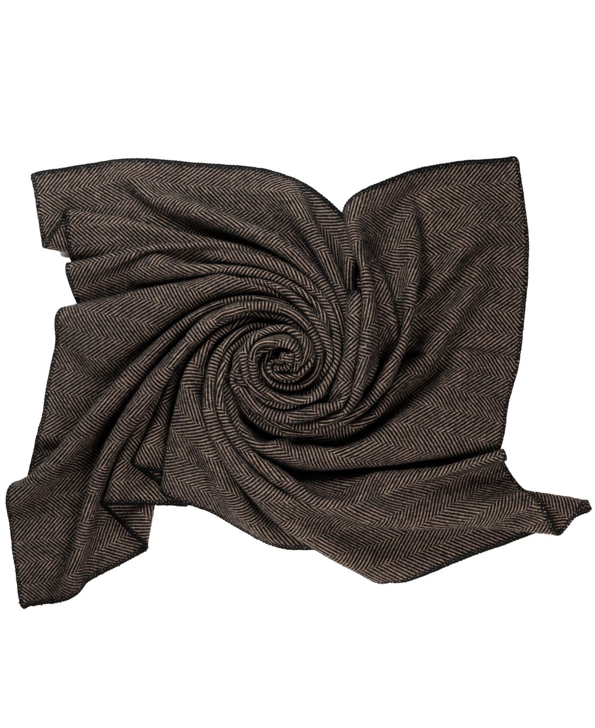 Prince Of Scots Highland Tweeds Big Throw, 59" X 80" In Black