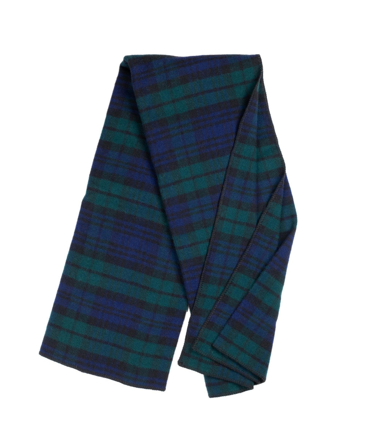 Prince Of Scots Highland Tweeds Big Throw, 59" X 80" In Dark Blue Dark Green