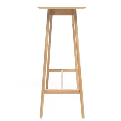 Wood Bar Table, Oak Finish, 17.72 In X 47.24 In X 42.01 In