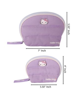 Sanrio Purple Large and Small Dome Cosmetic Travel Bag