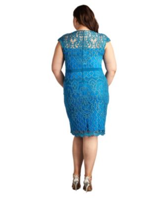 Plus Size Miranda Sequin Embroidered Dress