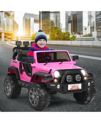 12V 2-Seater Ride-On Truck with Remote Control, Storage, and Music Player