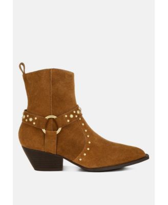 Rag Co Rodeo Studded Suede Ankle Boots Macy s