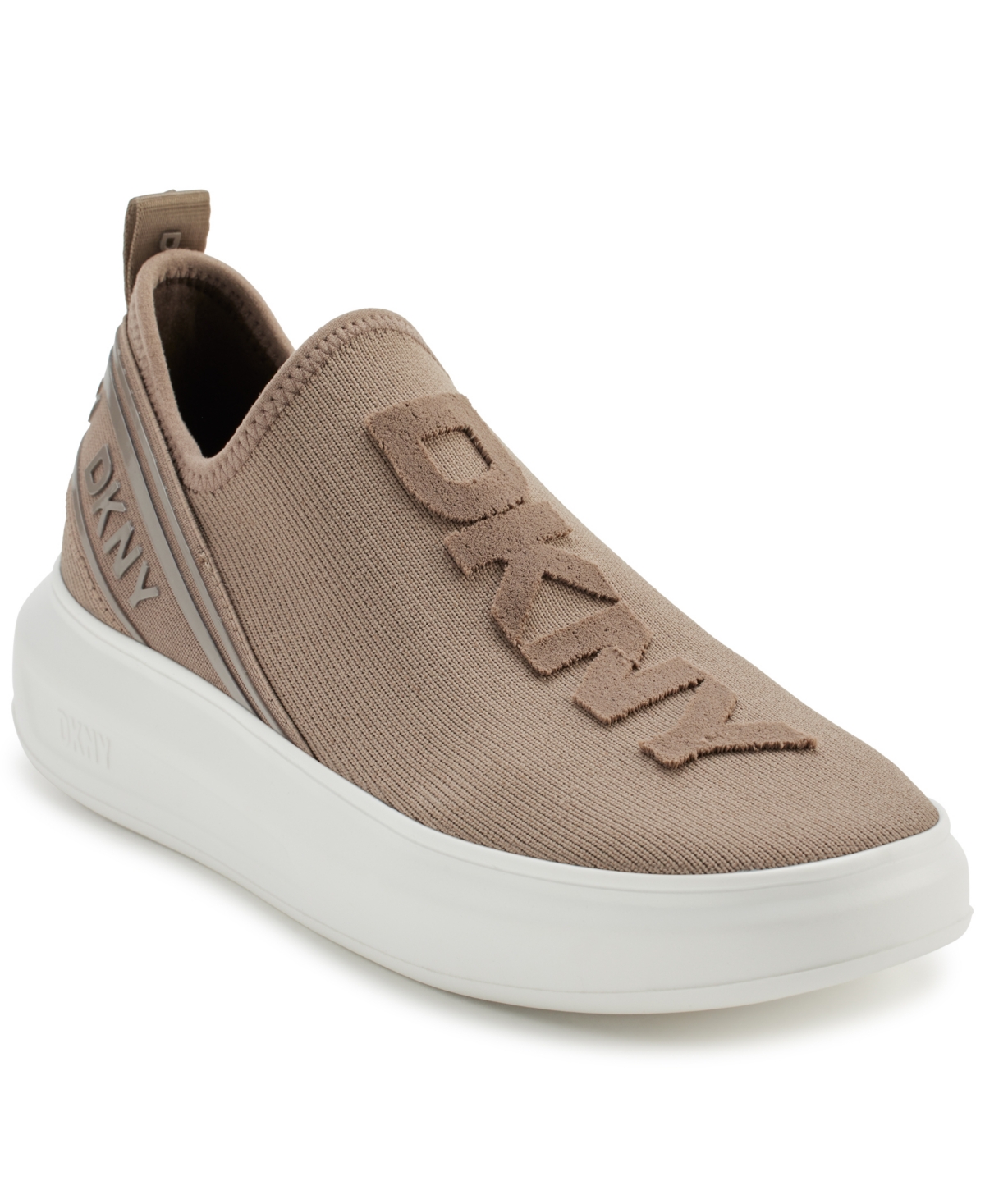 Dkny Jonas Knit Platform Sneaker In Ash