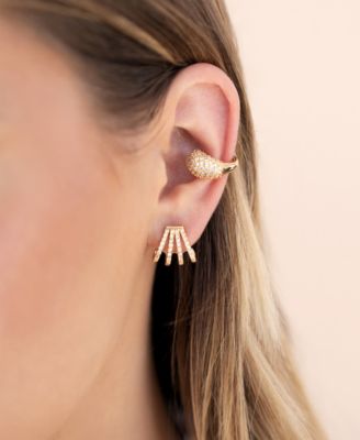 Glisten Wing Pave Earrings