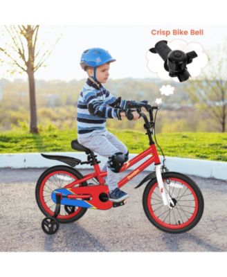 16 Inch Kids Bike with Removable Training Wheels-Red
