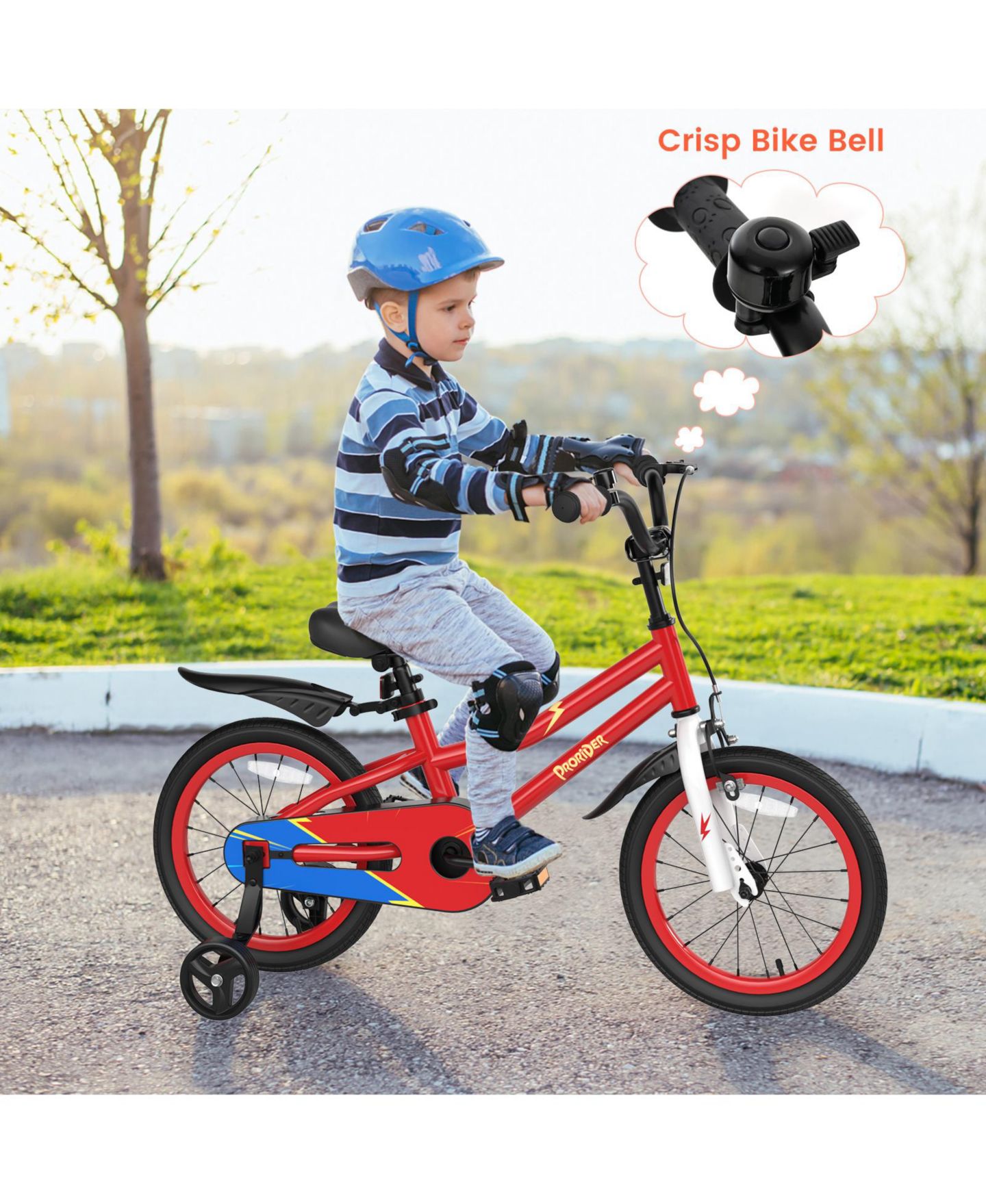 Детская игрушка SUGIFT 16 Inch Kids Bike with Removable Training Wheels-Red — фото 6